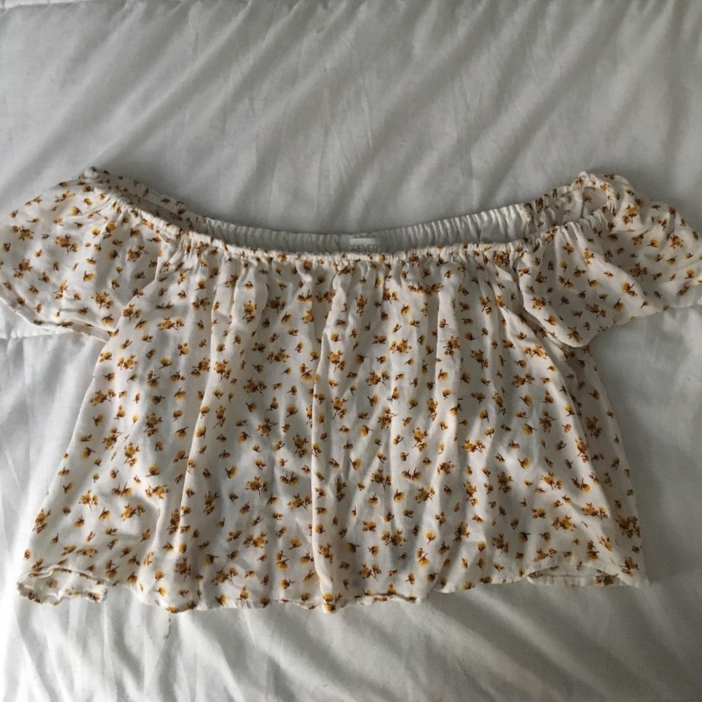 Off the shoulder crop top